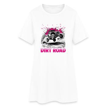 UTV Fille tout-terrain Femme 4 roues côte à côte - Robe T-shirt Femme - blanc - Devant