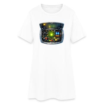 Carte mère - Robe T-shirt Femme - blanc - Devant