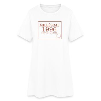 Millésime 1996 30 ans Anniversaire Vintage Cadeau. - Robe T-shirt Femme - blanc - Devant