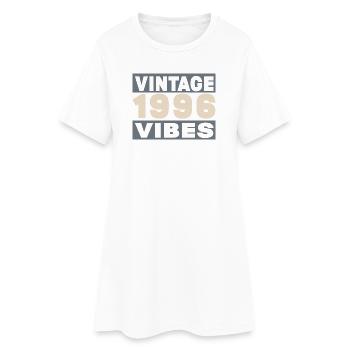 Jubiläum 1996 – 30 Jahre - Frauen T-Shirt-Kleid - Weiß - Vorne