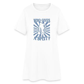 Bowling Kegel Spruch qui donne un Split - Robe T-shirt Femme - blanc - Devant