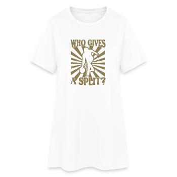 Bowling Kegel Spruch qui donne un Split - Robe T-shirt Femme - blanc - Devant