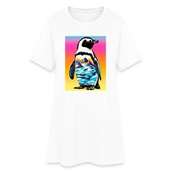 penguin - Women’s T-Shirt Dress - white - Front