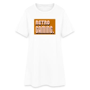 Retro Gaming Pixel Art - Women’s T-Shirt Dress - white - Front