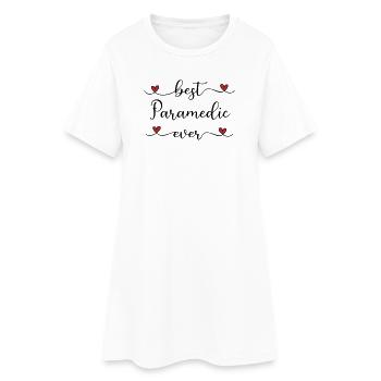 Meilleur ambulancier du monde - Robe T-shirt Femme - blanc - Devant