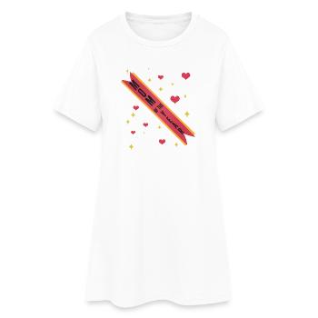 Ruban de la Maman de l’Année - Robe T-shirt Femme - blanc - Devant
