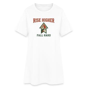 Montagne flèche s'élever plus haut nature - Robe T-shirt Femme - blanc - Devant