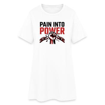 Douleur Devenue Force - Tshirt Résilience - Robe T-shirt Femme - blanc - Devant