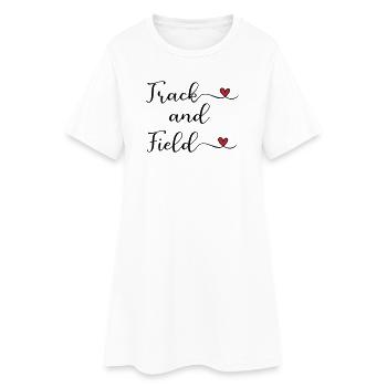 athlétisme - Robe T-shirt Femme - blanc - Devant