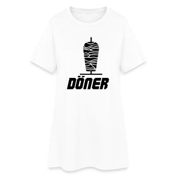 Döner Kebab - Frauen T-Shirt-Kleid - Weiß - Vorne
