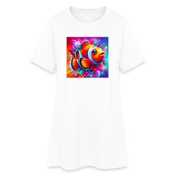 Clownfish - Women’s T-Shirt Dress - white - Front