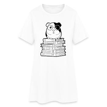 Contour des nerds des livres Cobayes - Robe T-shirt Femme - blanc - Devant