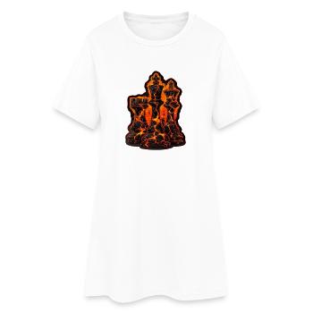 T-shirt Chess Lava Pieces pour hommes - Robe T-shirt Femme - blanc - Devant