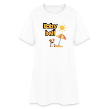 BABY BELL, MÂLE MODE FÊTES DE JEUNE FILLE EN MARCHE ! VACANCES DE L’ALCOOL - Robe T-shirt Femme - blanc - Devant