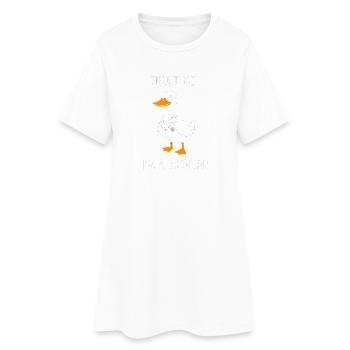 Canard Canard – Crois-moi - Robe T-shirt Femme - blanc - Devant