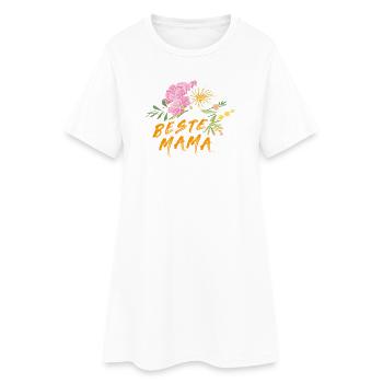 Meilleure maman - Robe T-shirt Femme - blanc - Devant