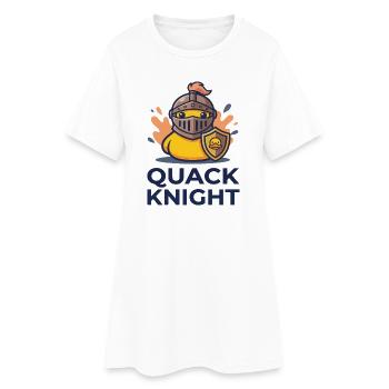 Quack Knight Armor Duck - Women’s T-Shirt Dress - white - Front