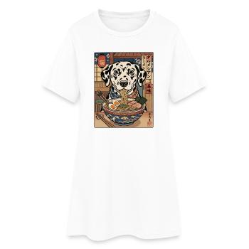 Dalmatian Ramen Izakaya - Women’s T-Shirt Dress - white - Front