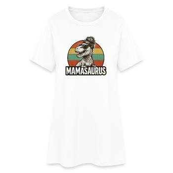 Mamasaurus Maman Maman Idée de cadeau Humour Drôle - Robe T-shirt Femme - blanc - Devant
