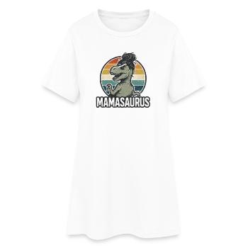 Mamasaurus Maman Maman Idée de cadeau Humour Drôle - Robe T-shirt Femme - blanc - Devant