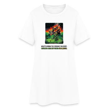 Side Quest Pause Gaming Spruch - Frauen T-Shirt-Kleid - Weiß - Vorne