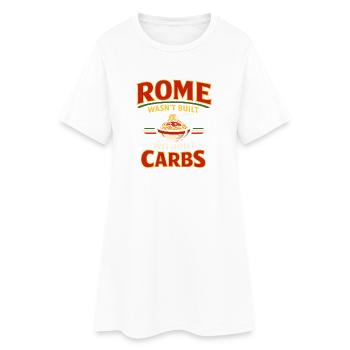 No Rome without carbs | Pasta Humor - Women’s T-Shirt Dress - white - Front