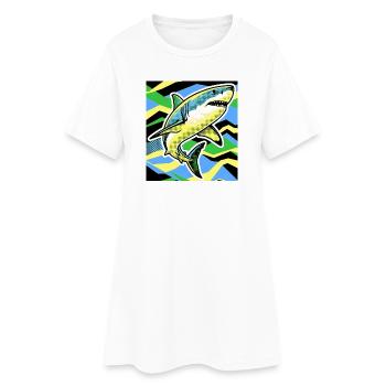 Hai - Frauen T-Shirt-Kleid - Weiß - Vorne