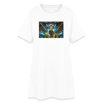 Héros girafe en combinaison spatiale - Robe T-shirt Femme - blanc - Devant