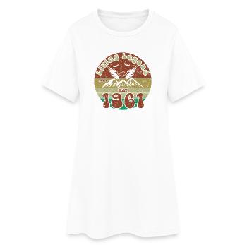 65. Geburtstag Living Legend since VIN 05/1961 - Frauen T-Shirt-Kleid - Weiß - Vorne