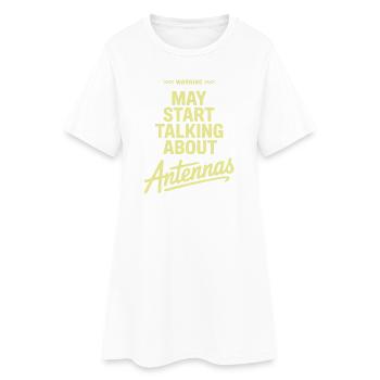 Je commence peut-être à parler d’antennes - Robe T-shirt Femme - blanc - Devant