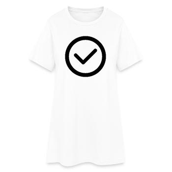 Abgehakt - Frauen T-Shirt-Kleid - Weiß - Vorne