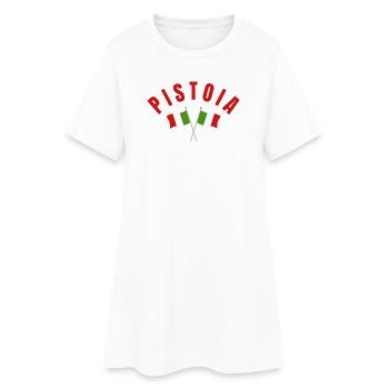 Pistoia Twin Italian Flags - Women’s T-Shirt Dress - white - Front