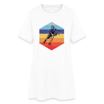Pickleball Community Geschenkidee für den Vatertag - Frauen T-Shirt-Kleid - Weiß - Vorne