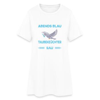 Taubenzüchter Spruch Lustig Taubenflüsterer - Frauen T-Shirt-Kleid - Weiß - Vorne