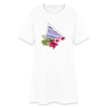 Du bist wundervoll  - Frauen T-Shirt-Kleid - Weiß - Vorne