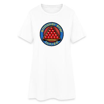 Snooker Star 147/22 - Women’s T-Shirt Dress - white - Front