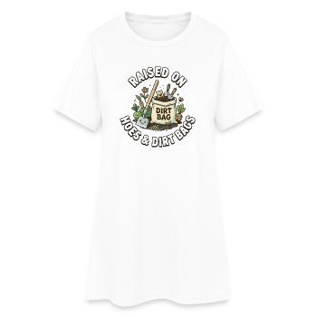 J’ai grandi avec des filles et des – des drôles - Robe T-shirt Femme - blanc - Devant