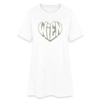 Logo cœur de Vienne dans un look vintage - Robe T-shirt Femme - blanc - Devant