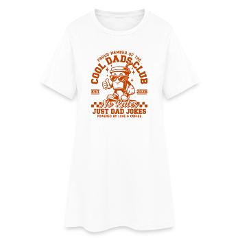 Papa 2026 Geschenk - Cool Dads Club  - Frauen T-Shirt-Kleid - Weiß - Vorne
