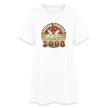 18e anniversaire : Légende vivante depuis le VIN 06/2008 - Robe T-shirt Femme - blanc - Devant