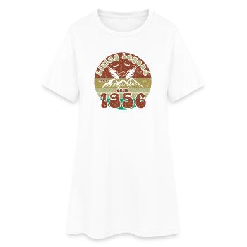 70e anniversaire : Légende vivante depuis le VIN 06/1956 - Robe T-shirt Femme - blanc - Devant