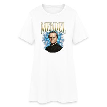 Gregor Mendel Donner - Robe T-shirt Femme - blanc - Devant