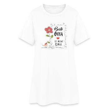 Beste Oma – Ist Meine Oma - Frauen T-Shirt-Kleid - Weiß - Vorne