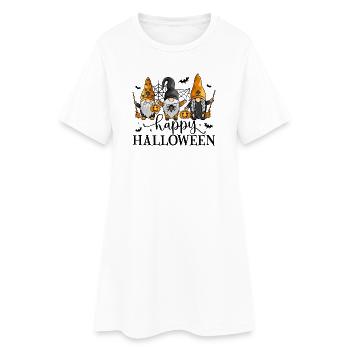 Joyeux Halloween Les Nains - Robe T-shirt Femme - blanc - Devant
