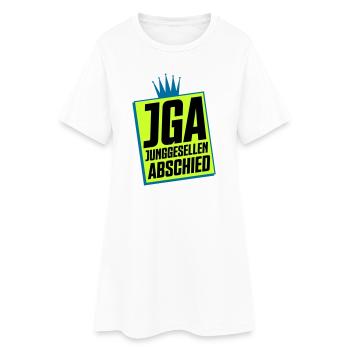 Junggesellenabschied JGA Neon Design - Frauen T-Shirt-Kleid - Weiß - Vorne