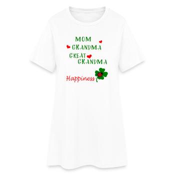 Maman Mamie - Robe T-shirt Femme - blanc - Devant