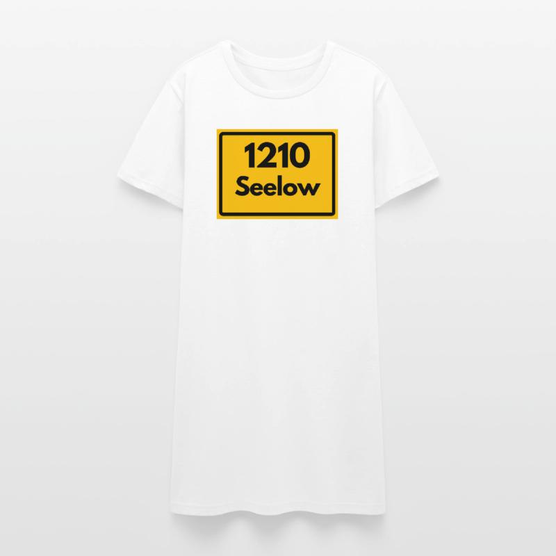 OLD POSTCODE POSTCODE RETRO 1210 SEELOW HEIMAT Women’s T-Shirt Dress