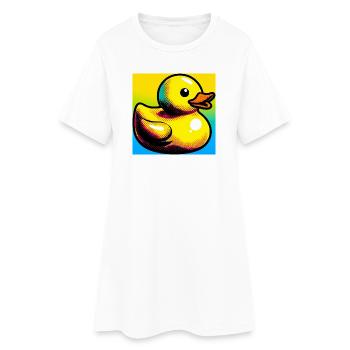 Caneton Canard Canard Canard - Robe T-shirt Femme - blanc - Devant