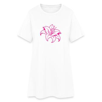 Fleur de lys - Robe T-shirt Femme - blanc - Devant