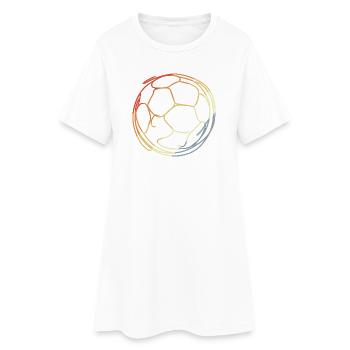Croquis de football - Robe T-shirt Femme - blanc - Devant
